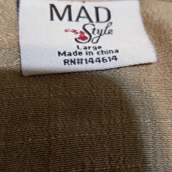 "Mad Style" Beautiful Embellished Tunic. Sz. Lg. - Picture 7 of 8